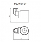 Coil 12VDC 36W fi19 h = 63mm with a diode